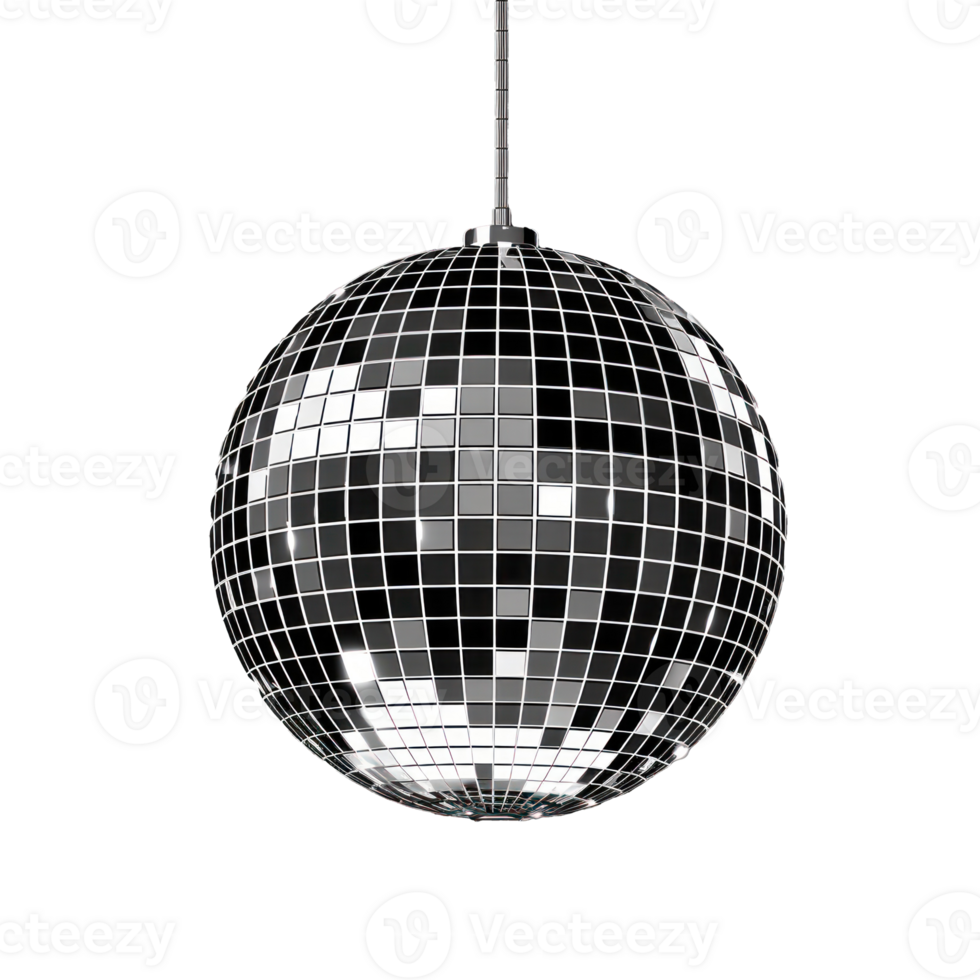 a disco ball hanging on a string png