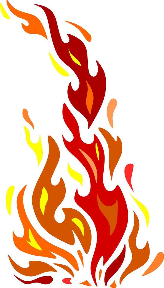 An illustration of fire vector