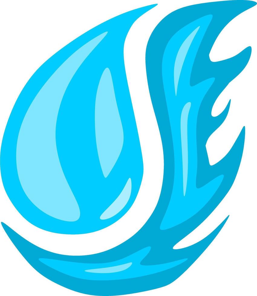 Blue flame illustration vector