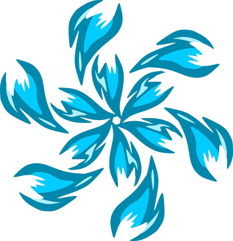 Blue flame illustration vector