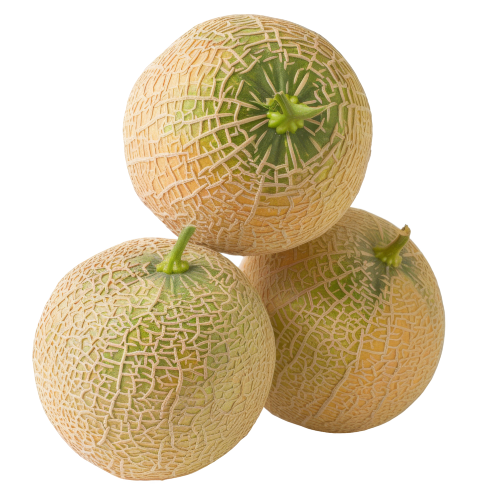 Cantaloupe, fruit realistic Illustration. Realistic Transparent file. Mockup template for artwork graphic design png