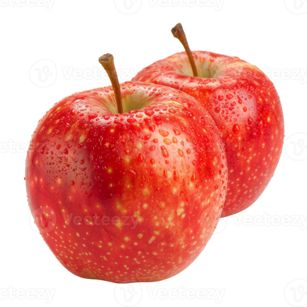 Red Apple, fruit realistic Illustration. Realistic Transparent file. Mockup template for artwork graphic design png