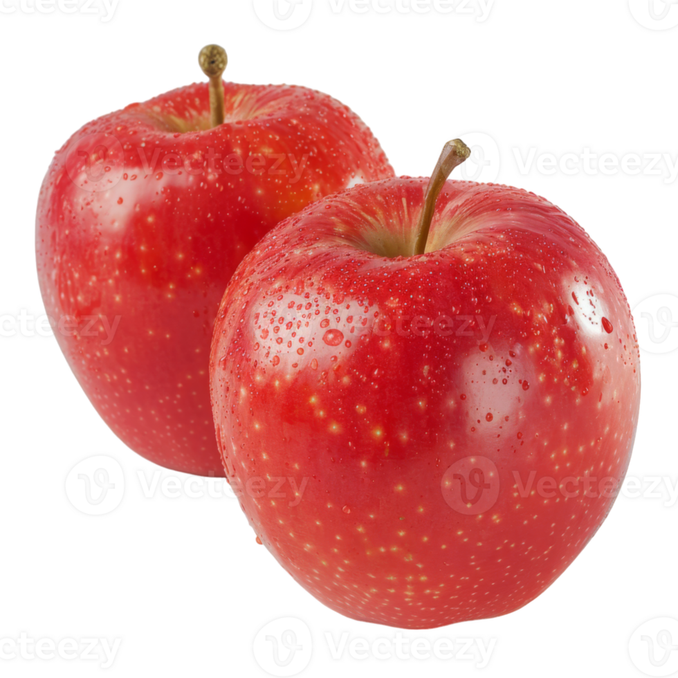 Red Apple, fruit realistic Illustration. Realistic Transparent file. Mockup template for artwork graphic design png