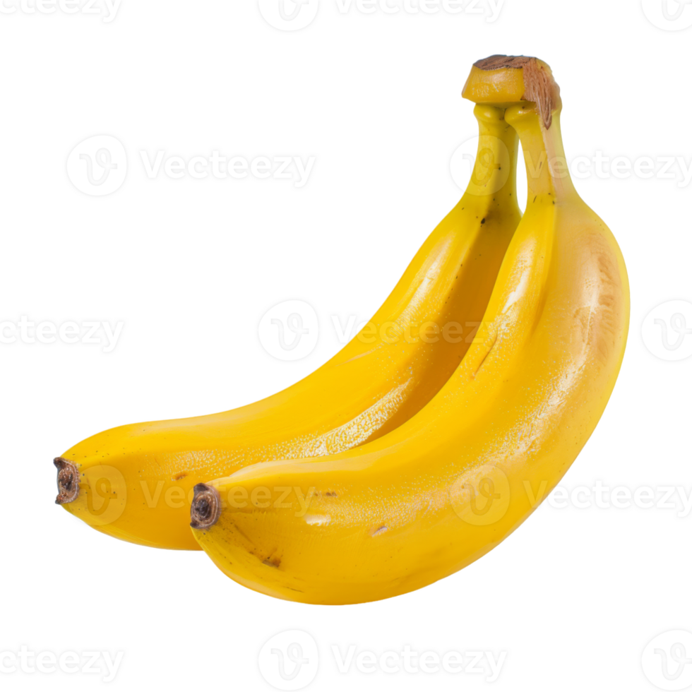 Banana, fruit realistic Illustration. Realistic Transparent file. Mockup template for artwork graphic design png