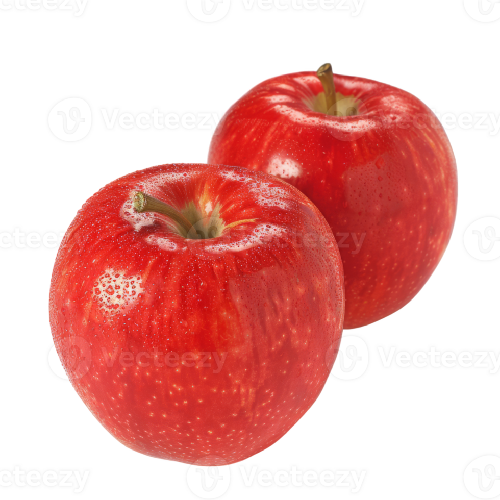 Red Apple, fruit realistic Illustration. Realistic Transparent file png