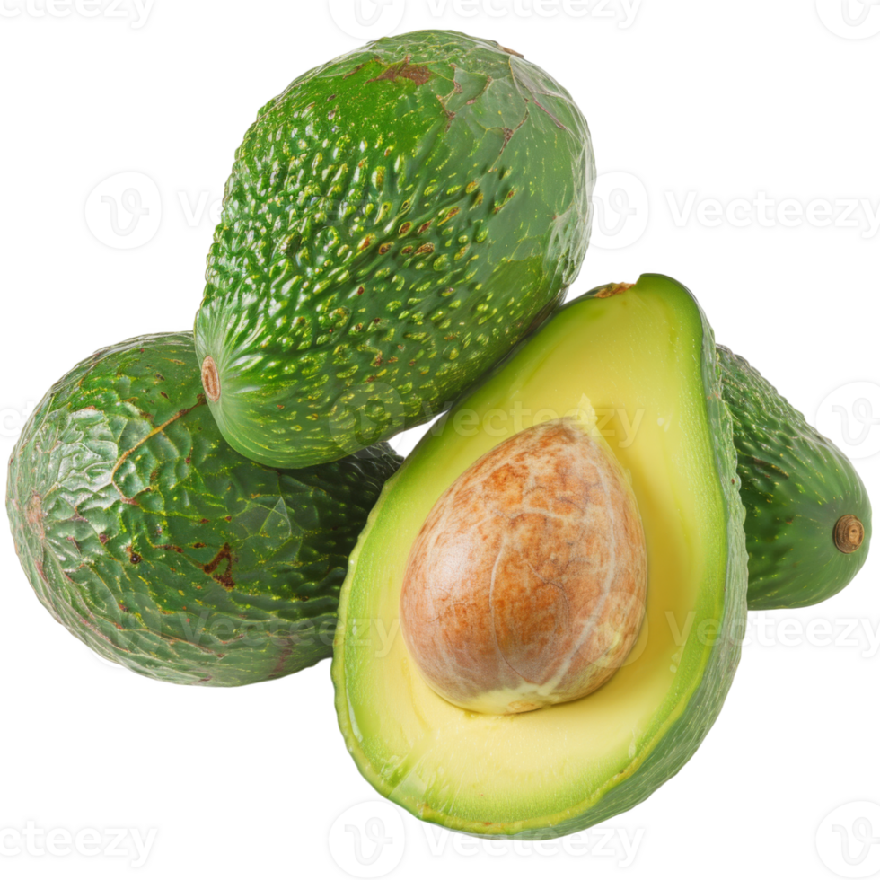 Avocado, fruit realistic Illustration. Realistic Transparent file. Mockup template for artwork graphic design png