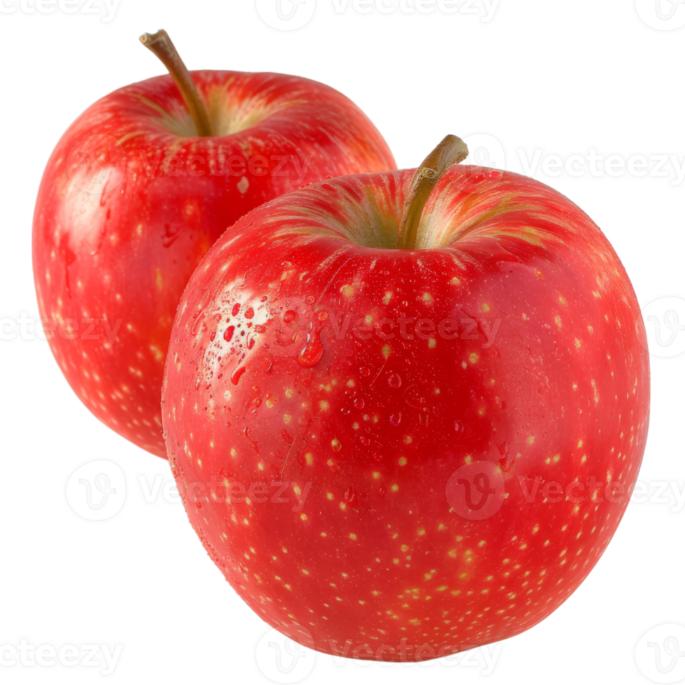Red Apple, fruit realistic Illustration. Realistic Transparent file. Mockup template for artwork graphic design png