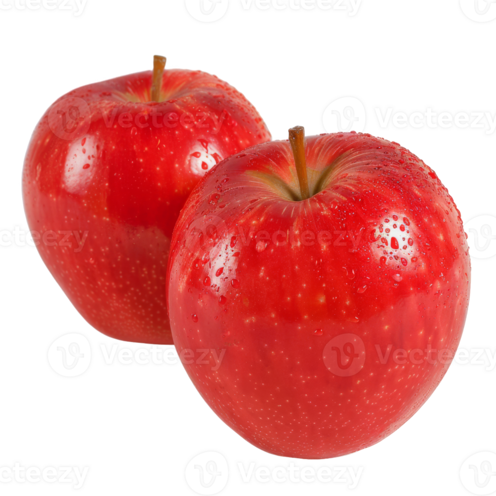 Red Apple, fruit realistic Illustration. Realistic Transparent file. Mockup template for artwork graphic design png