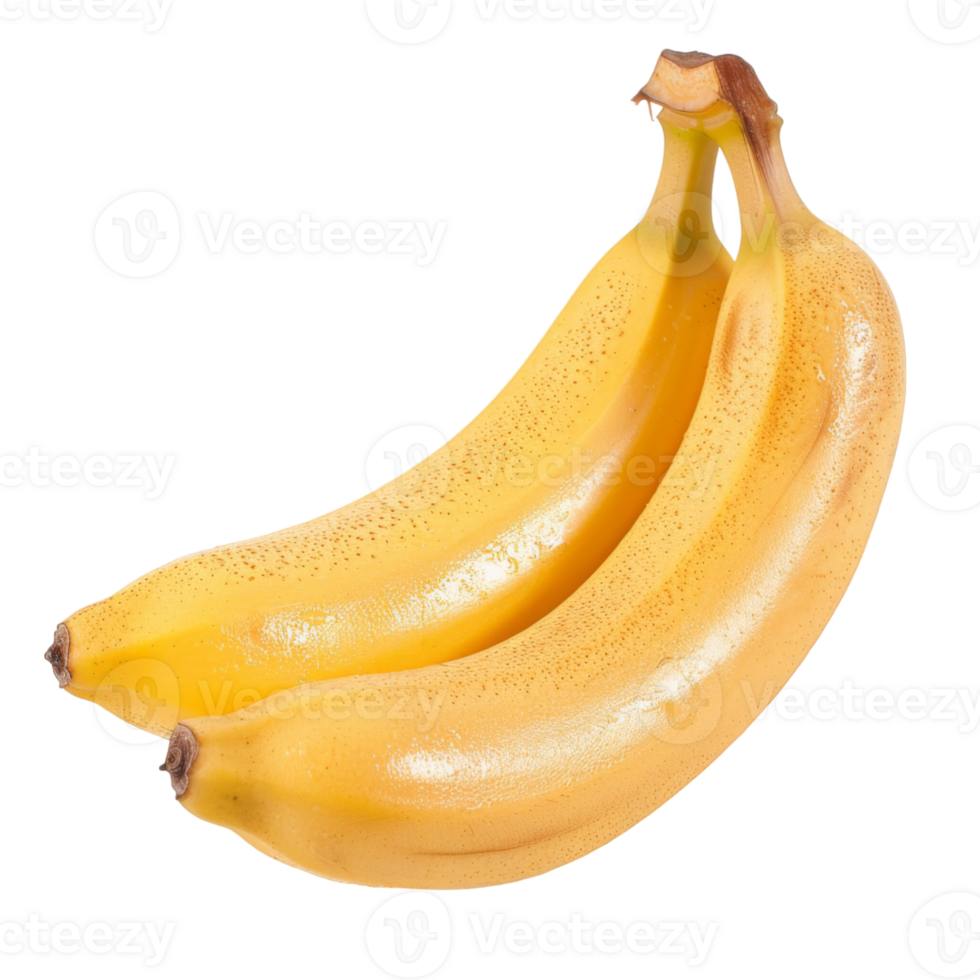 Banana, fruit realistic Illustration. Realistic Transparent file. Mockup template for artwork graphic design png