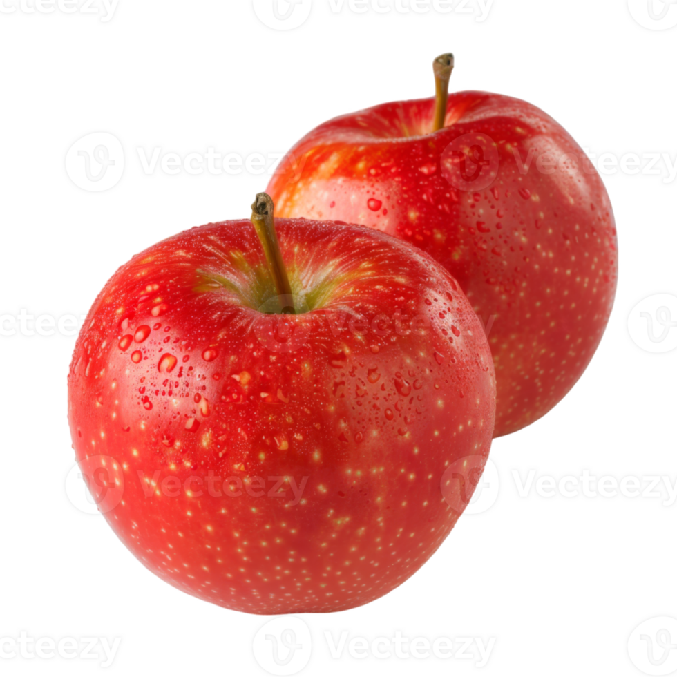 Red Apple, fruit realistic Illustration. Realistic Transparent file. Mockup template for artwork graphic design png