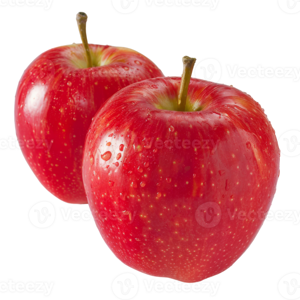 Red Apple, fruit realistic Illustration. Realistic Transparent file. Mockup template for artwork graphic design png