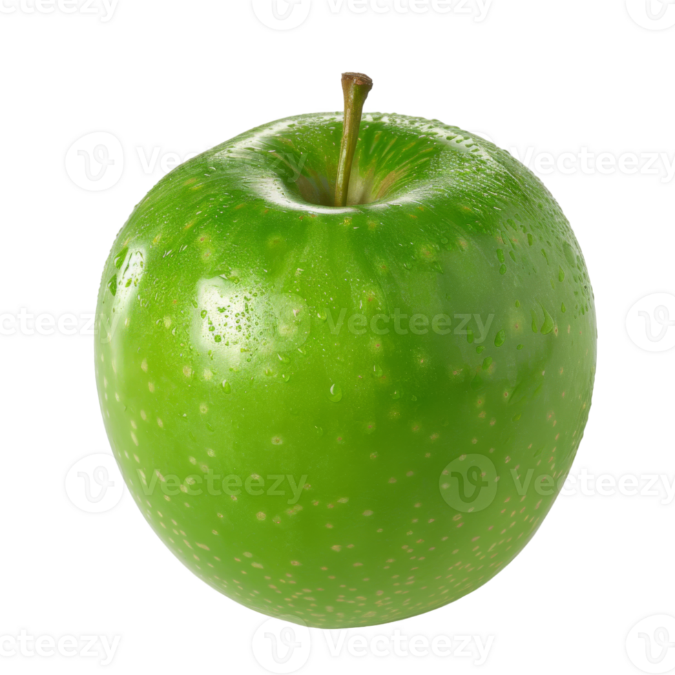 Green Apple, fruit realistic Illustration. Realistic Transparent file. Mockup template for artwork graphic design png