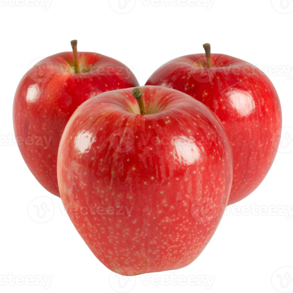 Red Apple, fruit realistic Illustration. Realistic Transparent file. Mockup template for artwork graphic design png