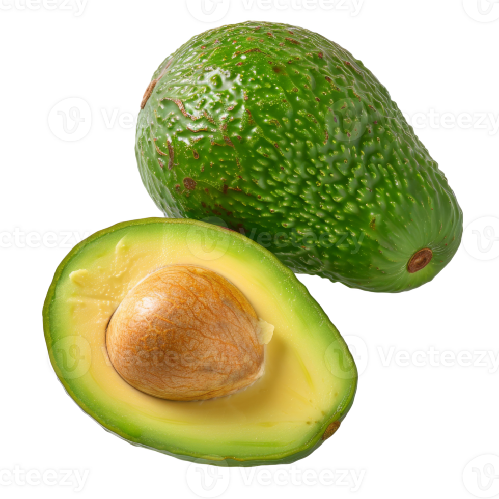 Avocado, fruit realistic Illustration. Realistic Transparent file. Mockup template for artwork graphic design png
