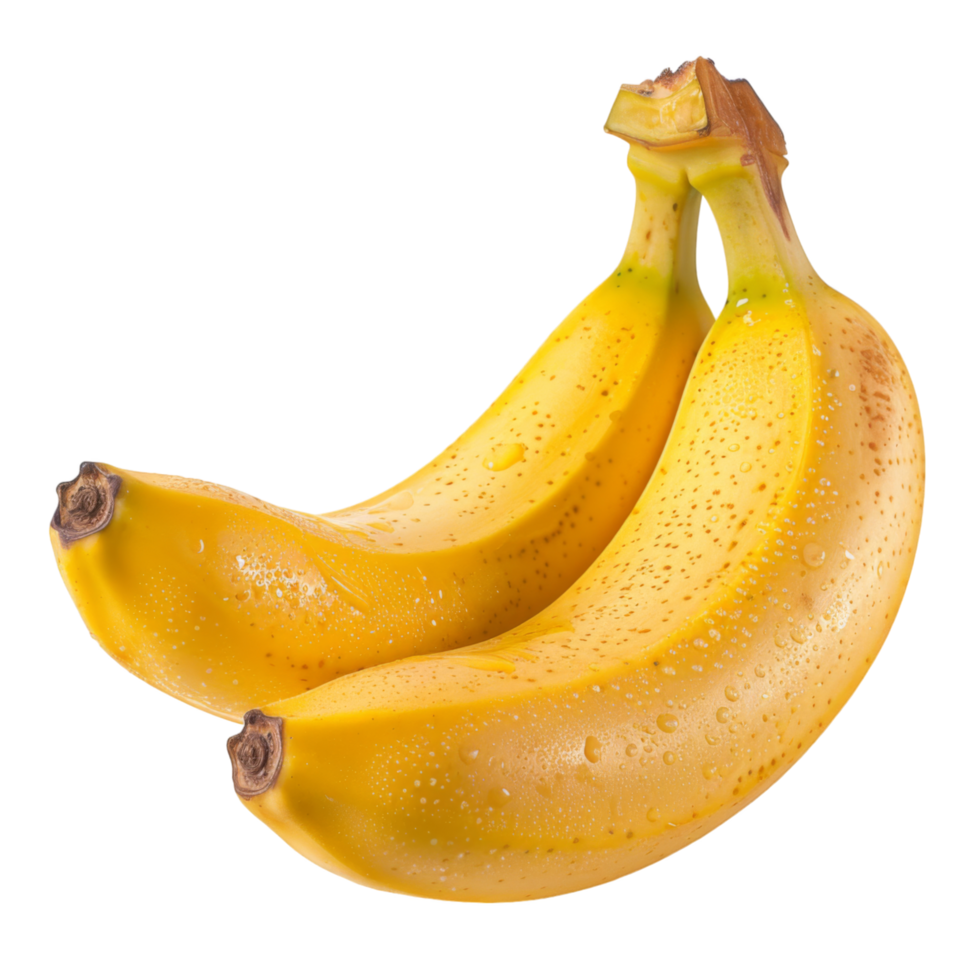 Banana, fruit realistic Illustration. Realistic Transparent file. Mockup template for artwork graphic design png