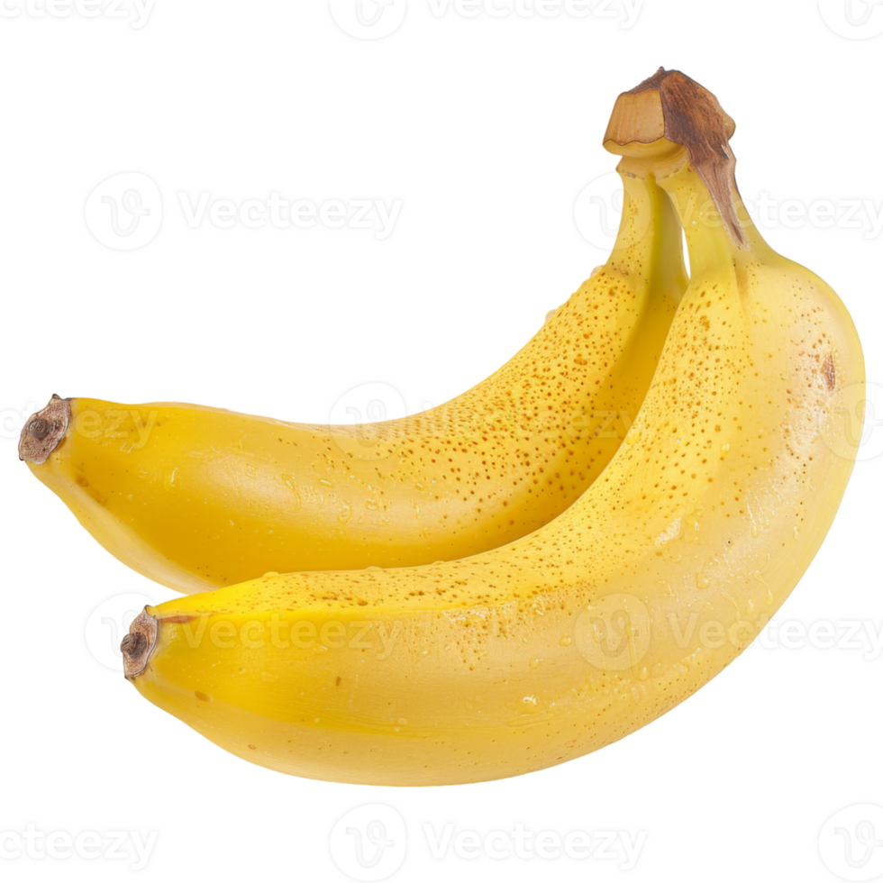 Banana, fruit realistic Illustration. Realistic Transparent file. Mockup template for artwork graphic design png