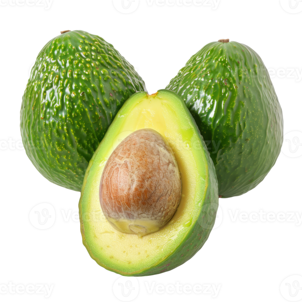 Avocado, fruit realistic Illustration. Realistic Transparent file. Mockup template for artwork graphic design png