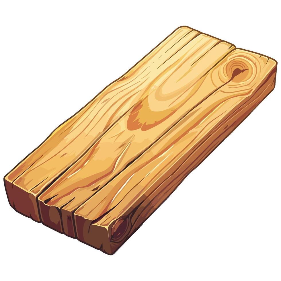 wooden plank illustration vector