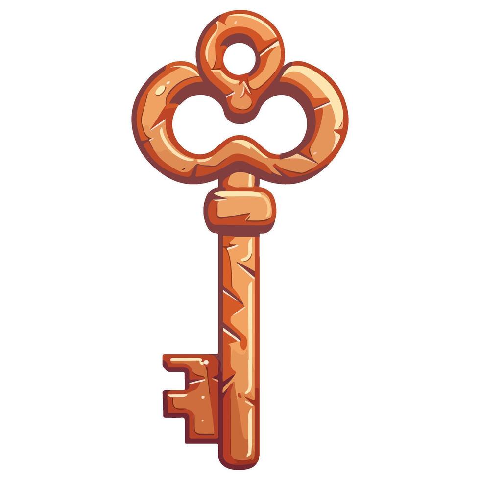 vintage key illustration vector