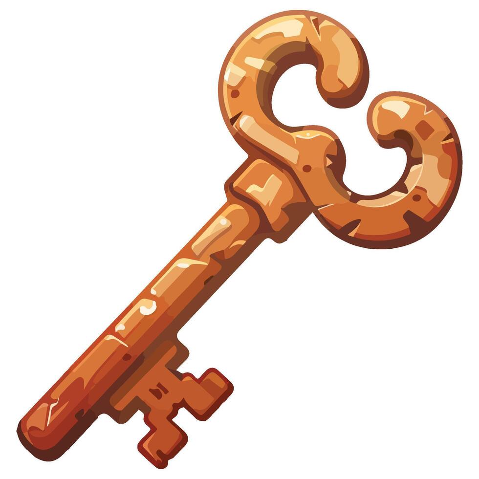 vintage key illustration vector