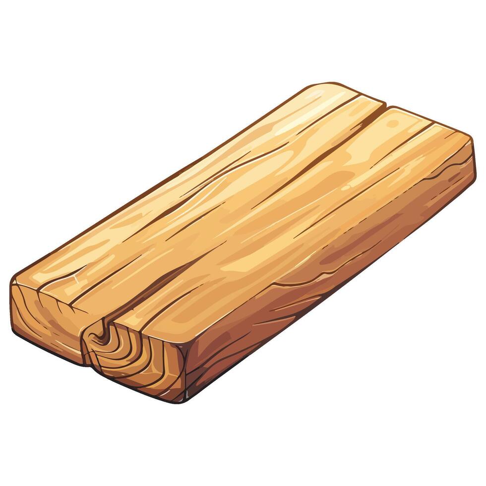 wooden plank illustration vector