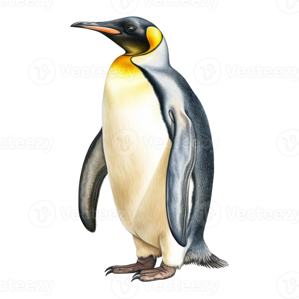 Emperor Penguin, Animal Illustration. Watercolor Style png