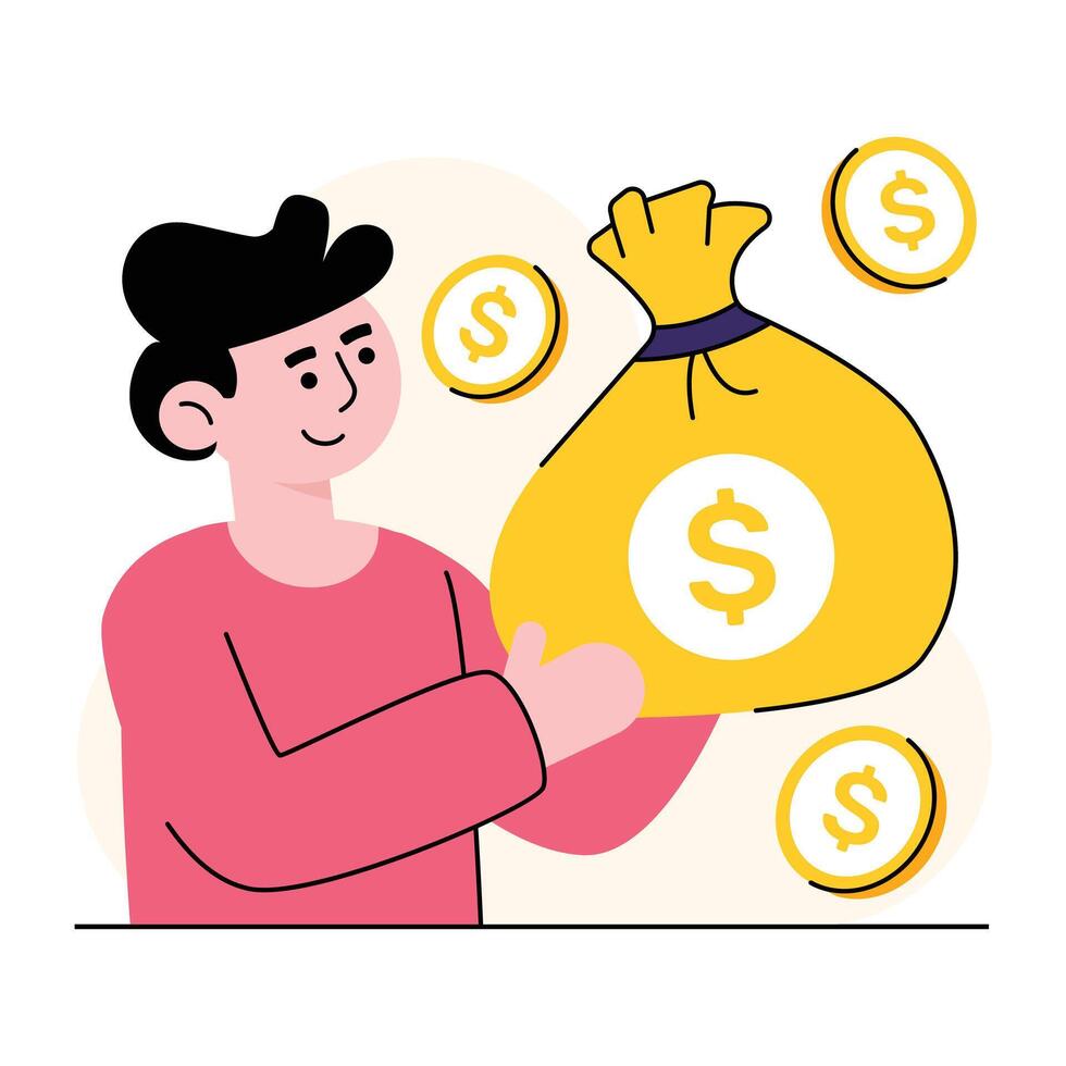 Business and Finance Concept Illustrations vector