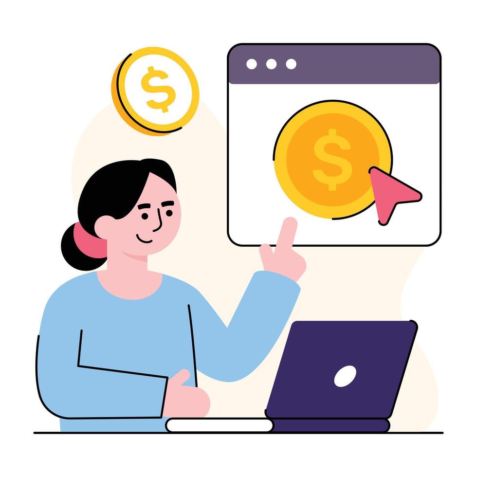 Business and Finance Concept Illustrations vector