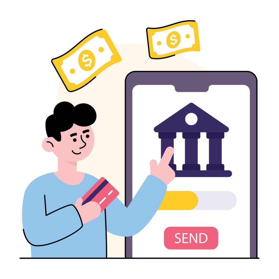 Business and Finance Concept Illustrations vector