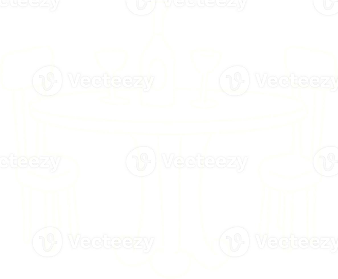 a table and chairs with wine glasses and a bottle of wine png