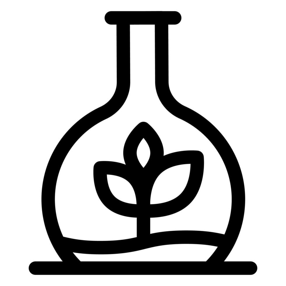 bong line icon isolated on white background vector