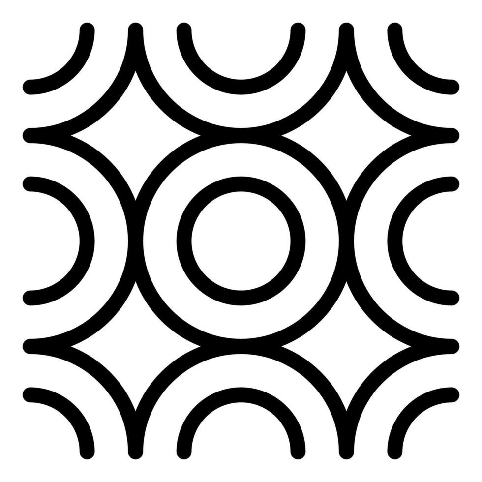 pattern line icon isolated on white background vector