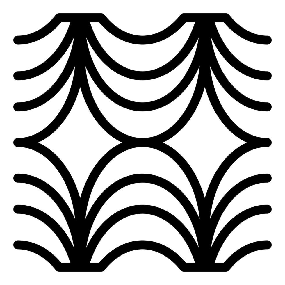 pattern line icon isolated on white background vector