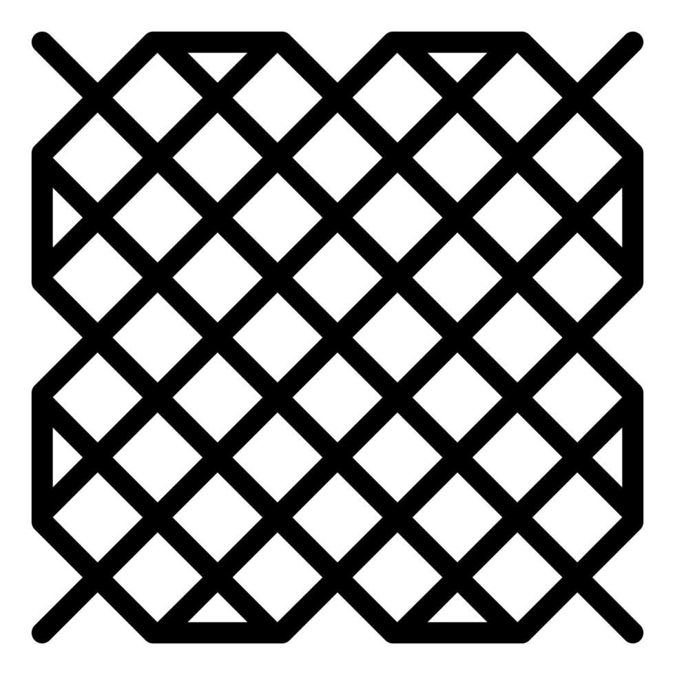 pattern line icon isolated on white background vector