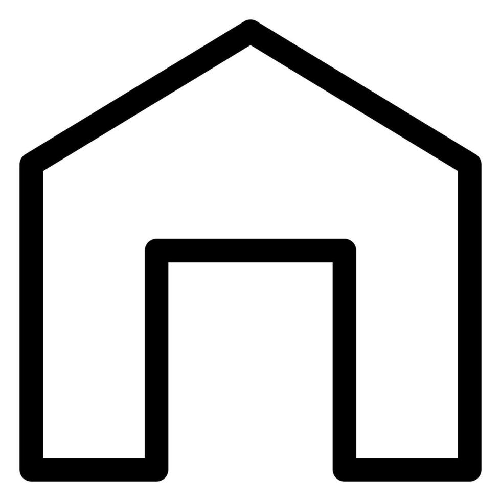 home line icon isolated on white background vector