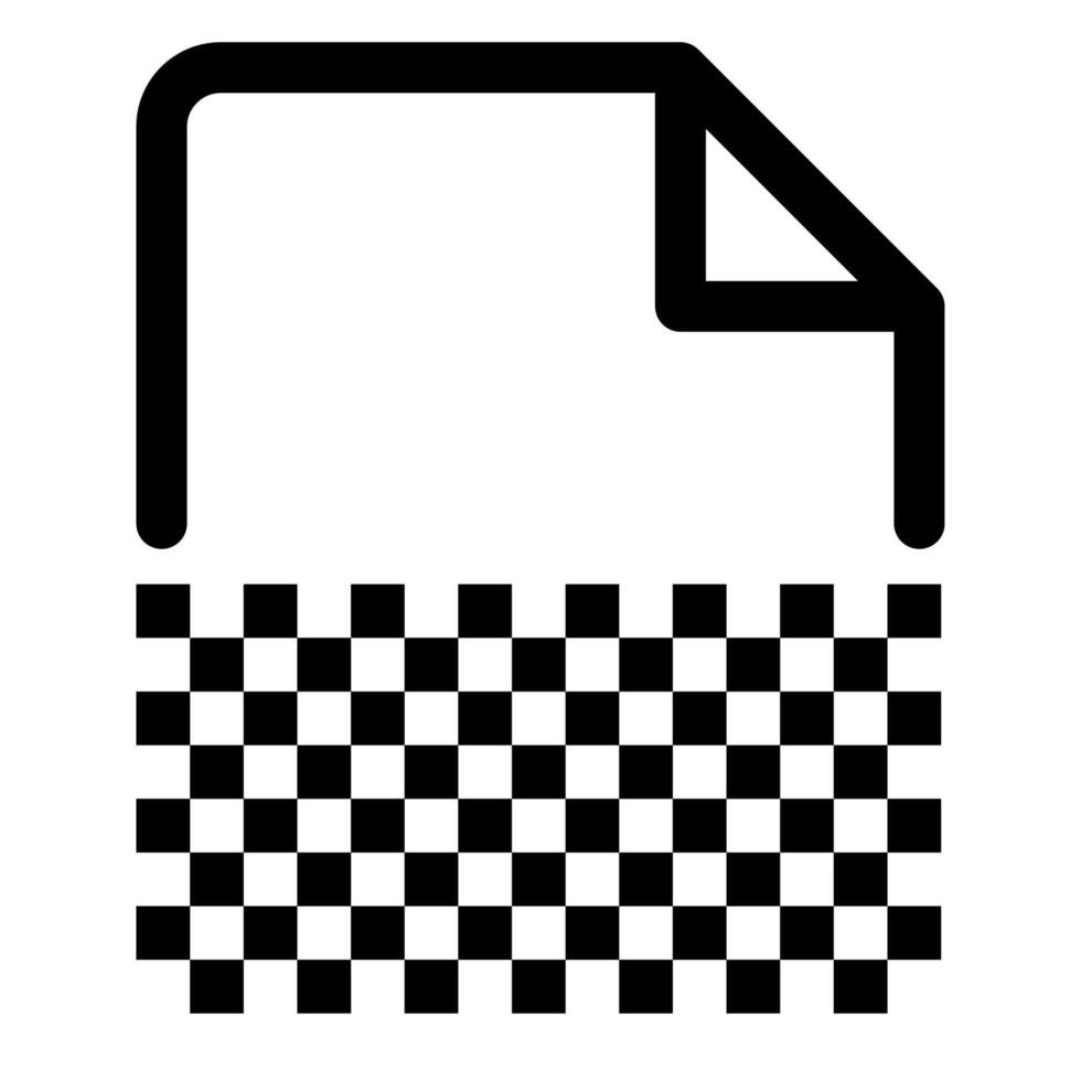 hidden file line icon illustration isolated on white background vector