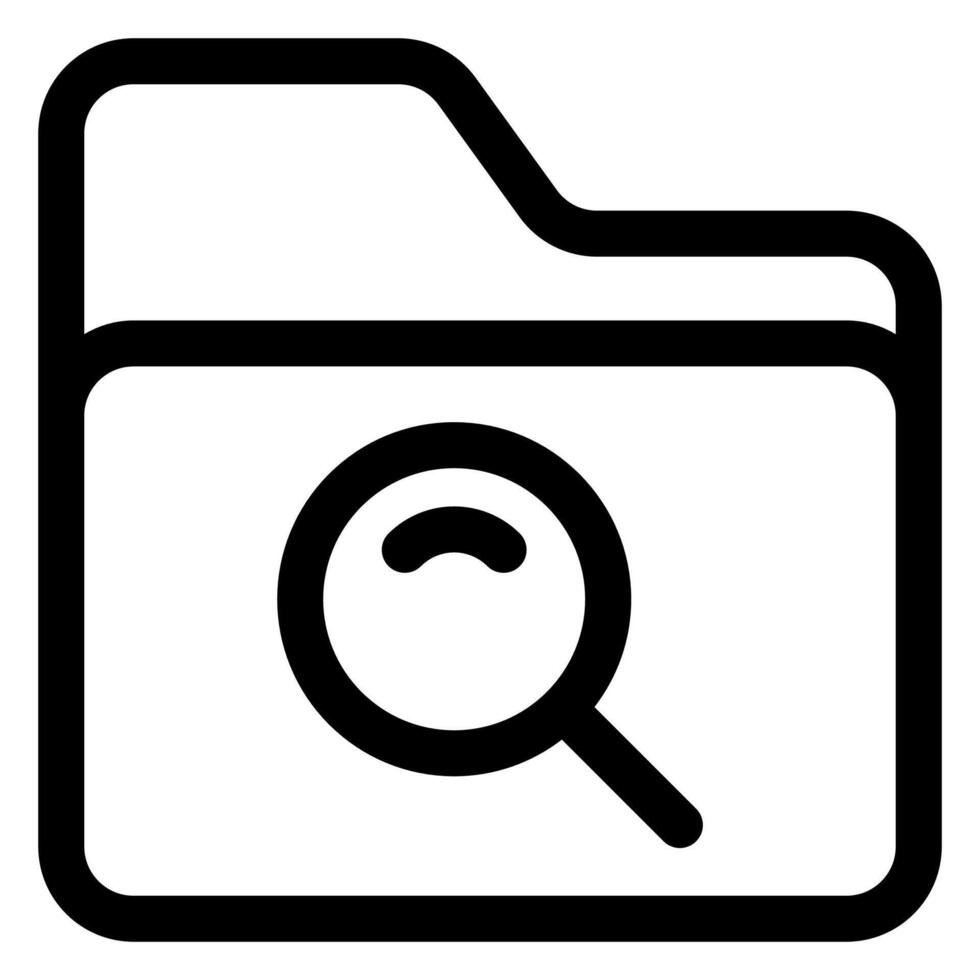 search line icon illustration isolated on white background vector
