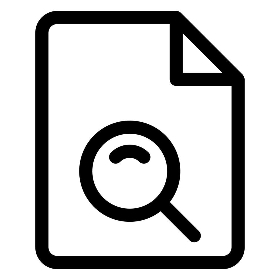 search line icon illustration isolated on white background vector