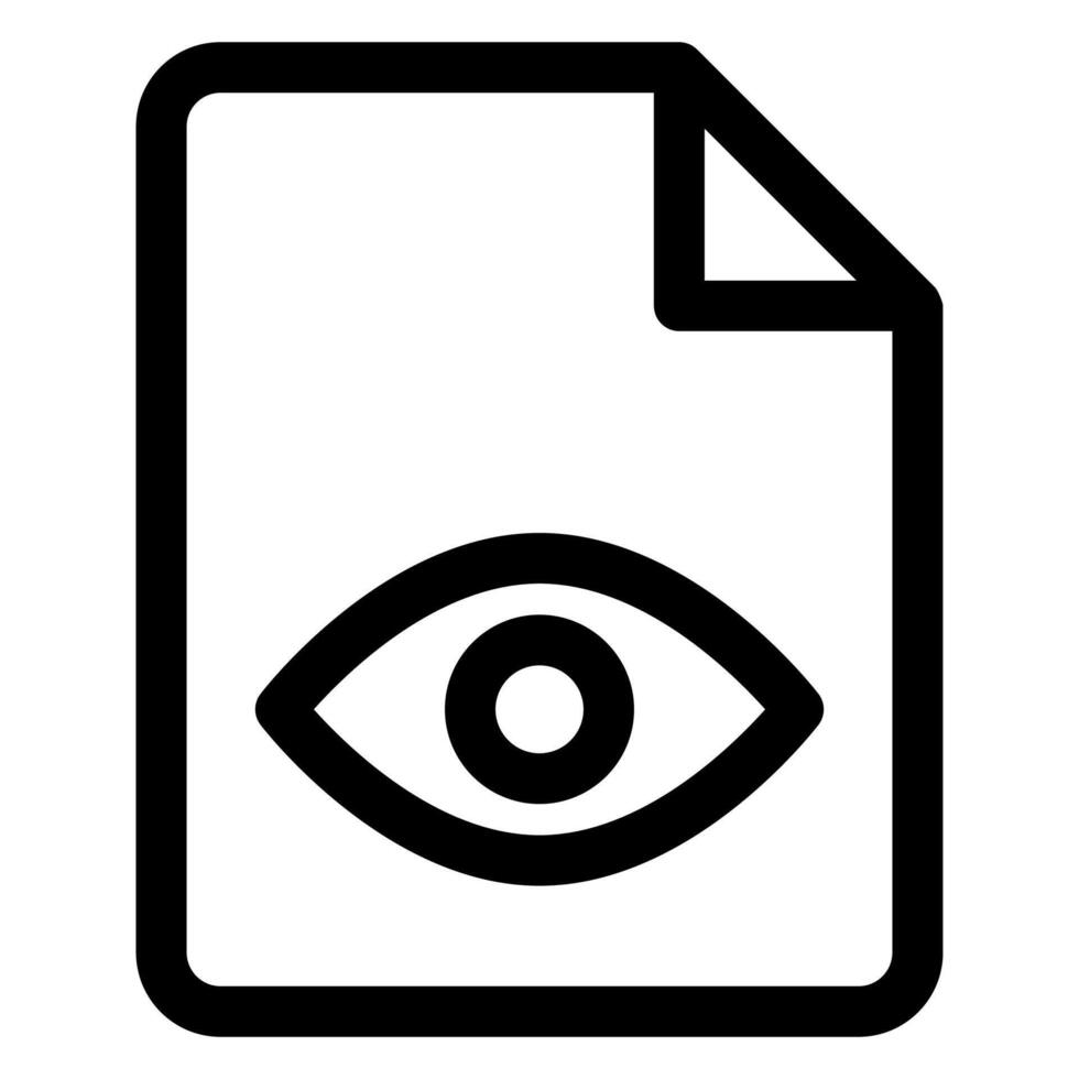 eye line icon illustration isolated on white background vector