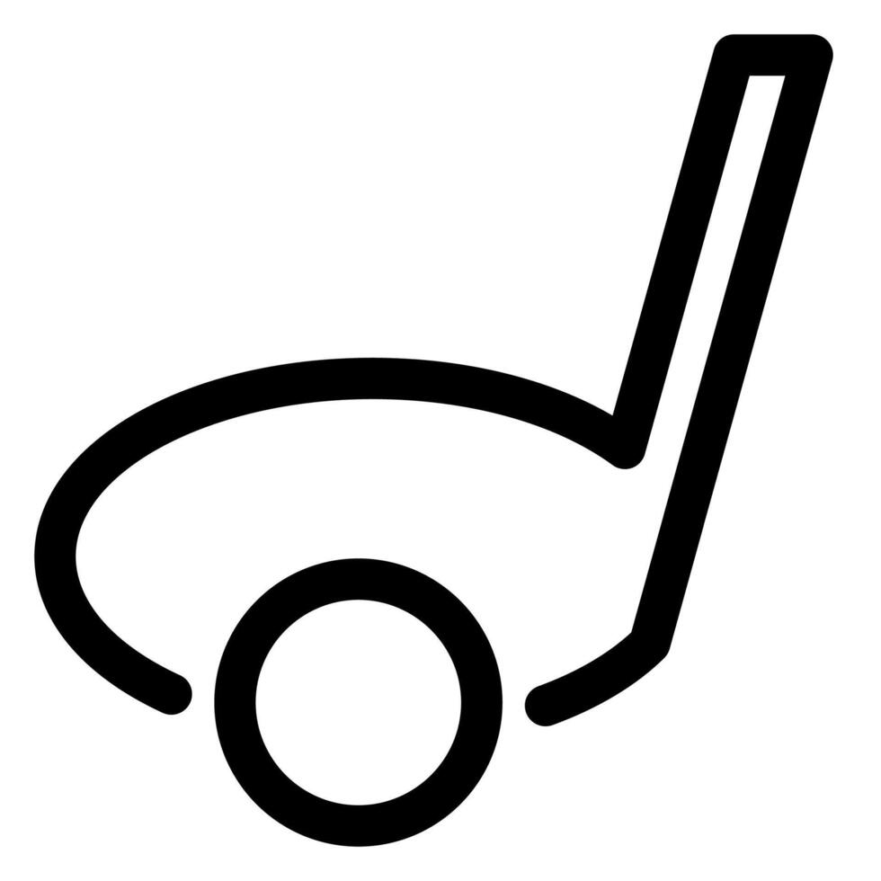 golf line icon illustration isolated on white background vector