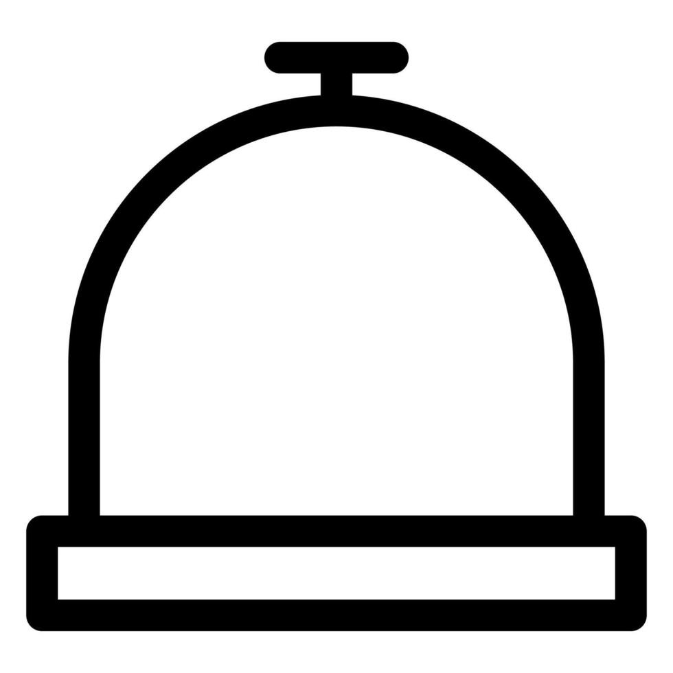 service bell line icon illustration isolated on white background vector