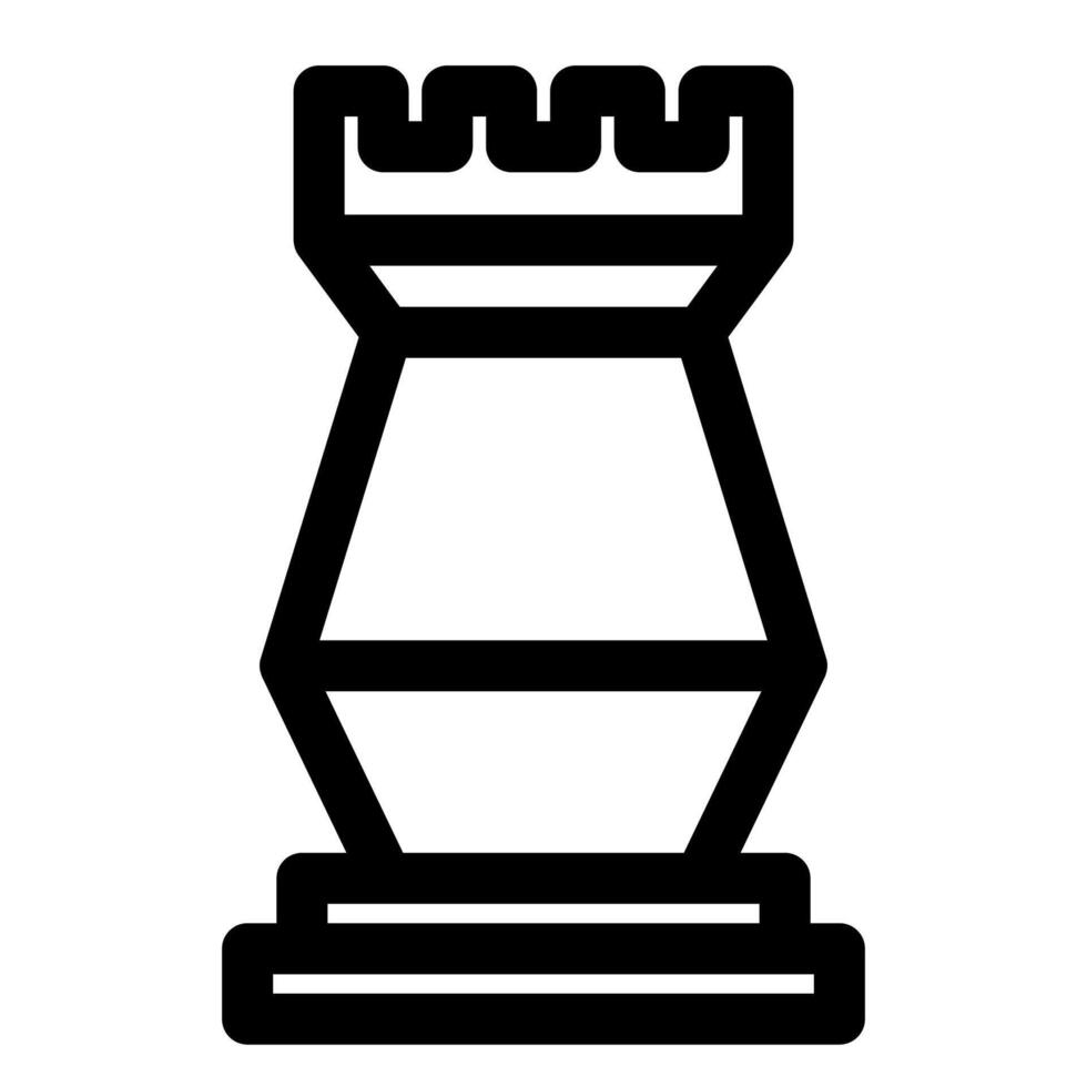 chess line icon illustration isolated on white background vector