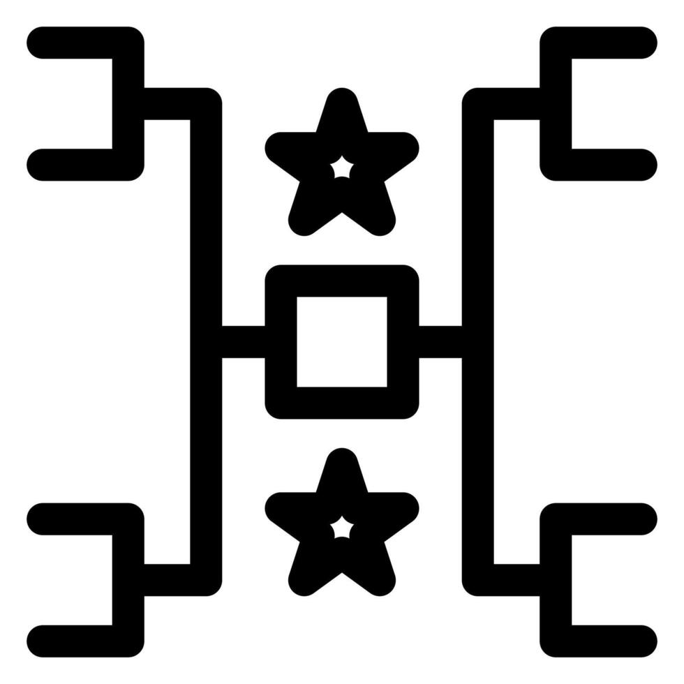 tournament line icon illustration isolated on white background vector