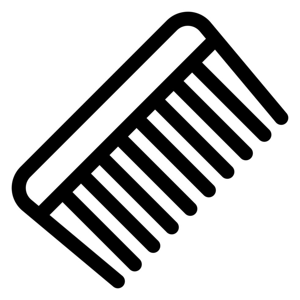 comb line icon illustration isolated on white background vector