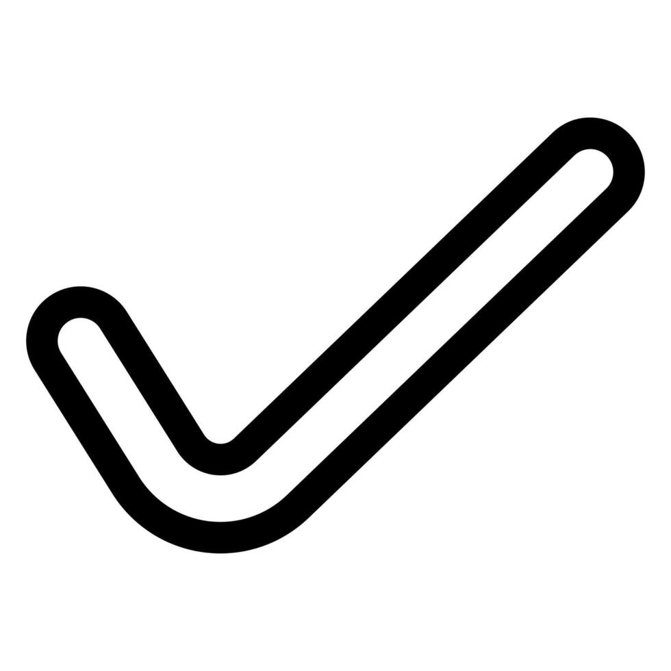 accept line icon illustration isolated on white background vector