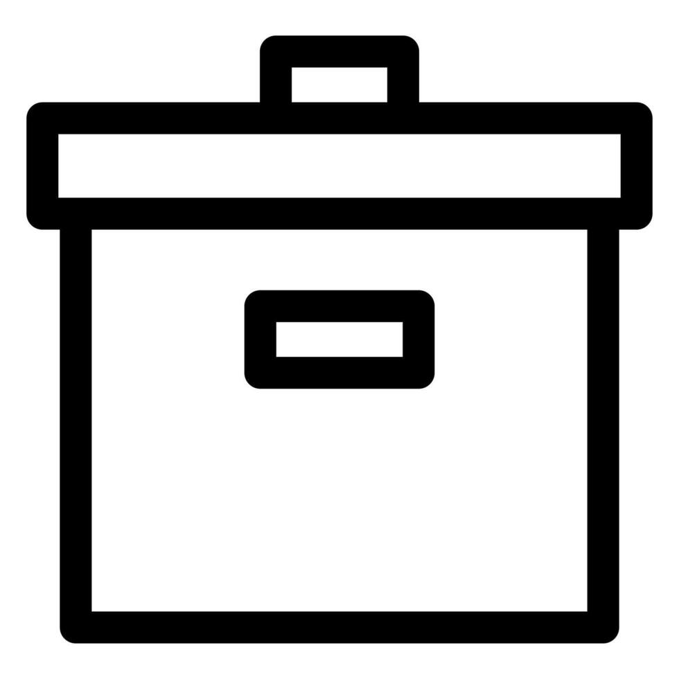 archive line icon illustration isolated on white background vector