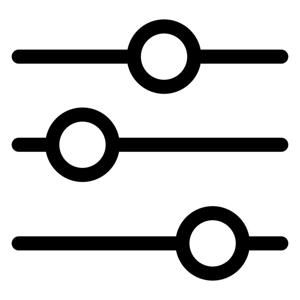 configuration line icon illustration isolated on white background vector