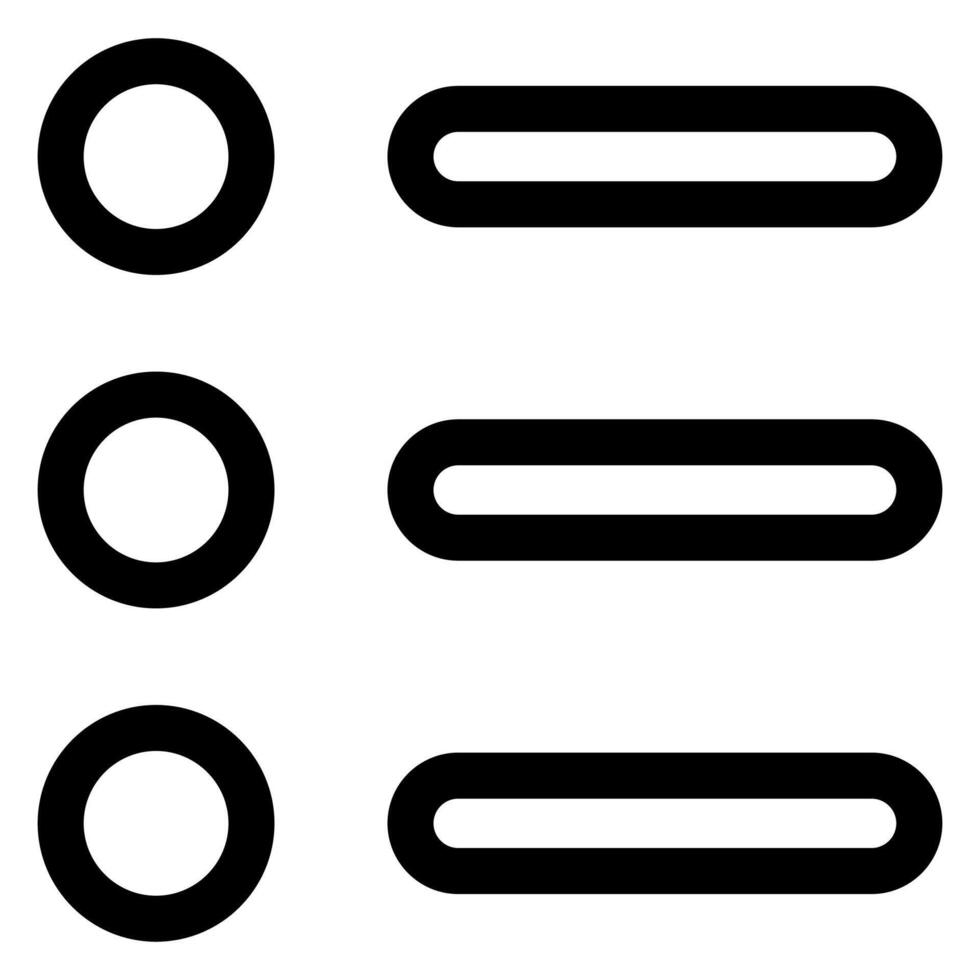 list line icon illustration isolated on white background vector