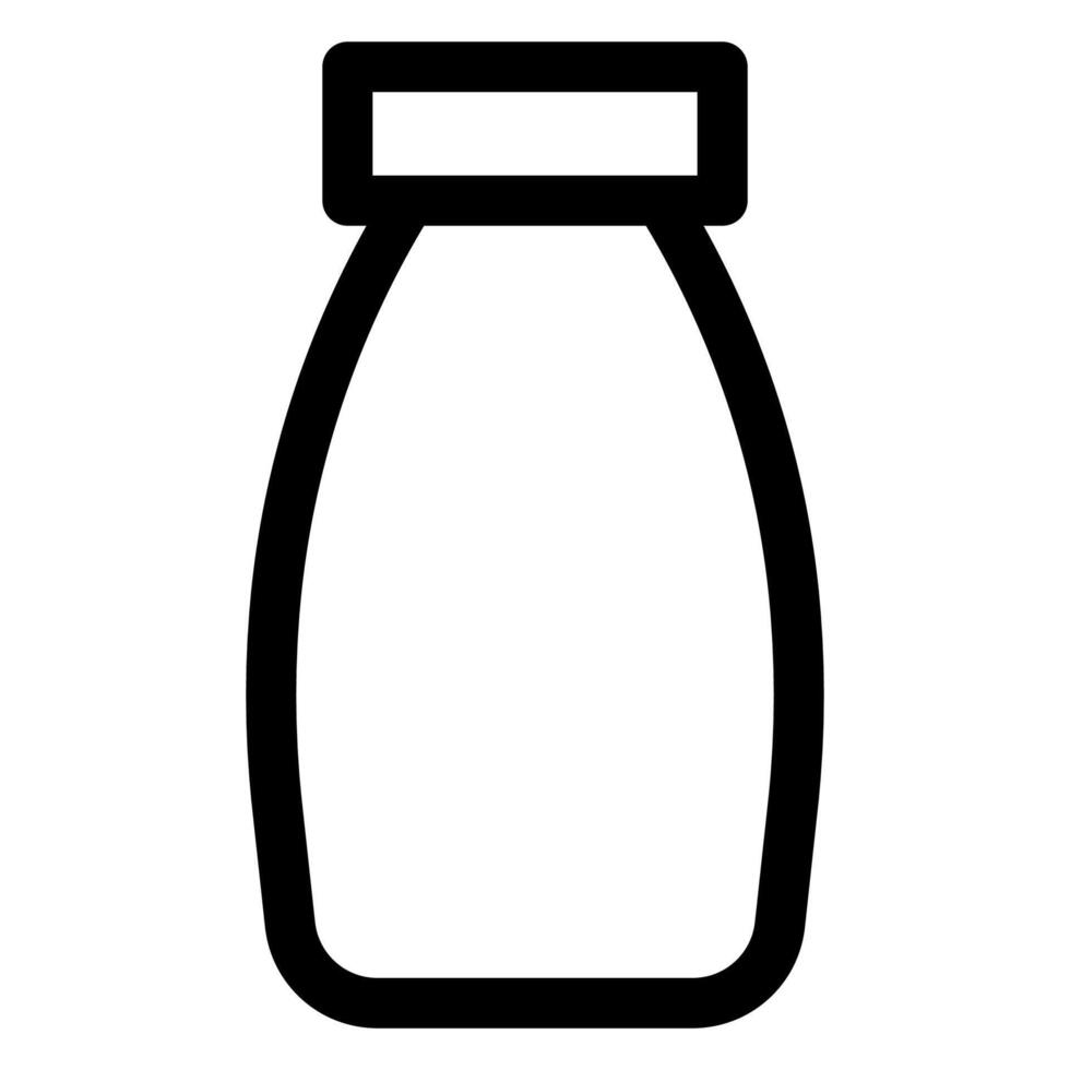 milk line icon illustration isolated on white background vector