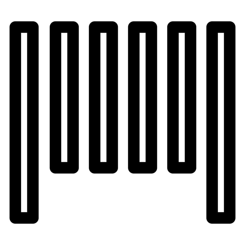 bar code line icon illustration isolated on white background vector